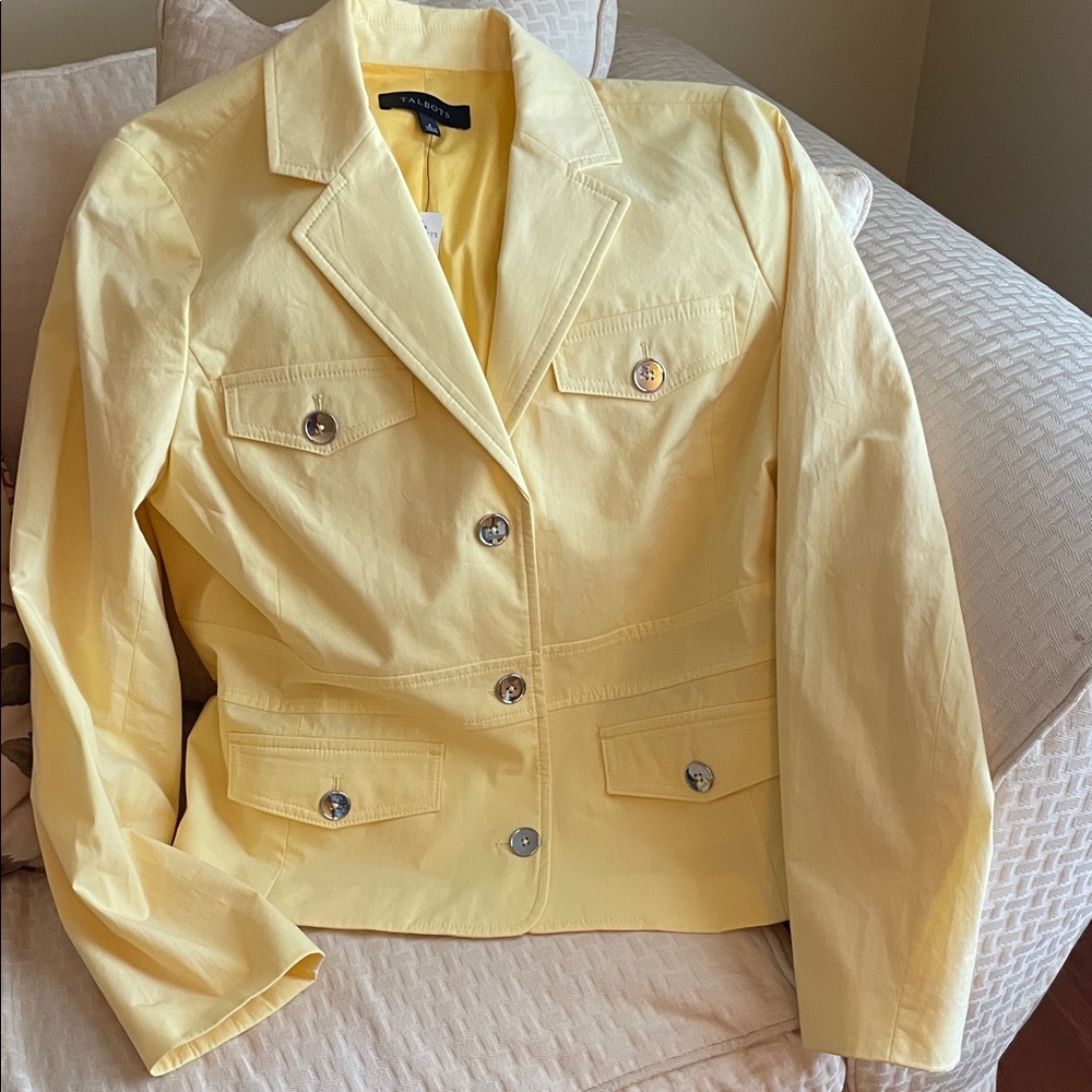 Talbots Light Yellow Blazer